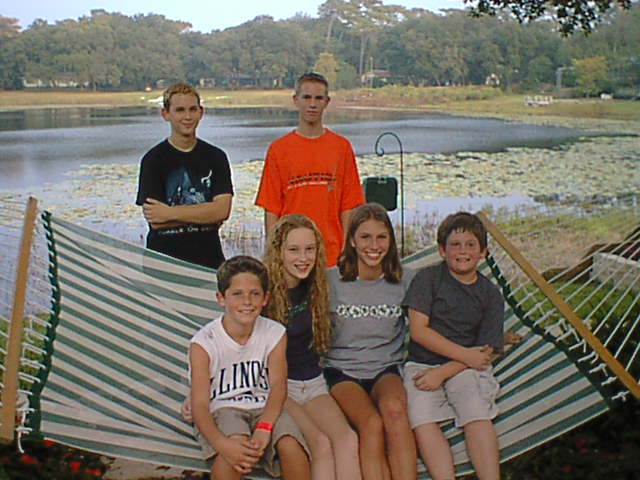 A family on vacation; Actual size=180 pixels wide
